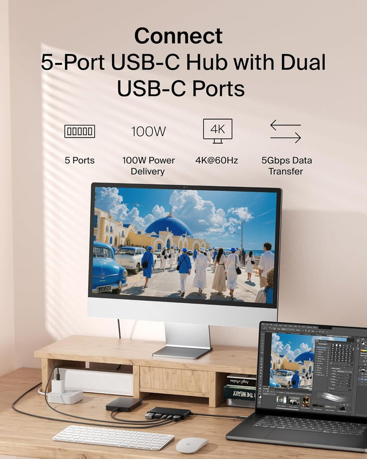 Belkin Concentrador USB C concentrador de 5 puertos con