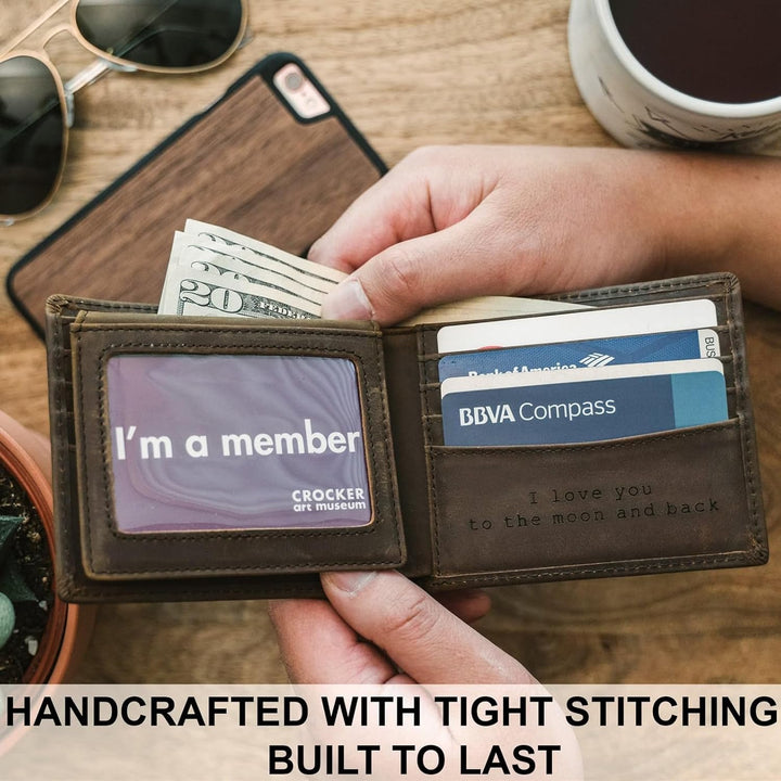 STAY FINE Carteras para hombres con bloqueo RFID | Billetera plegab...
