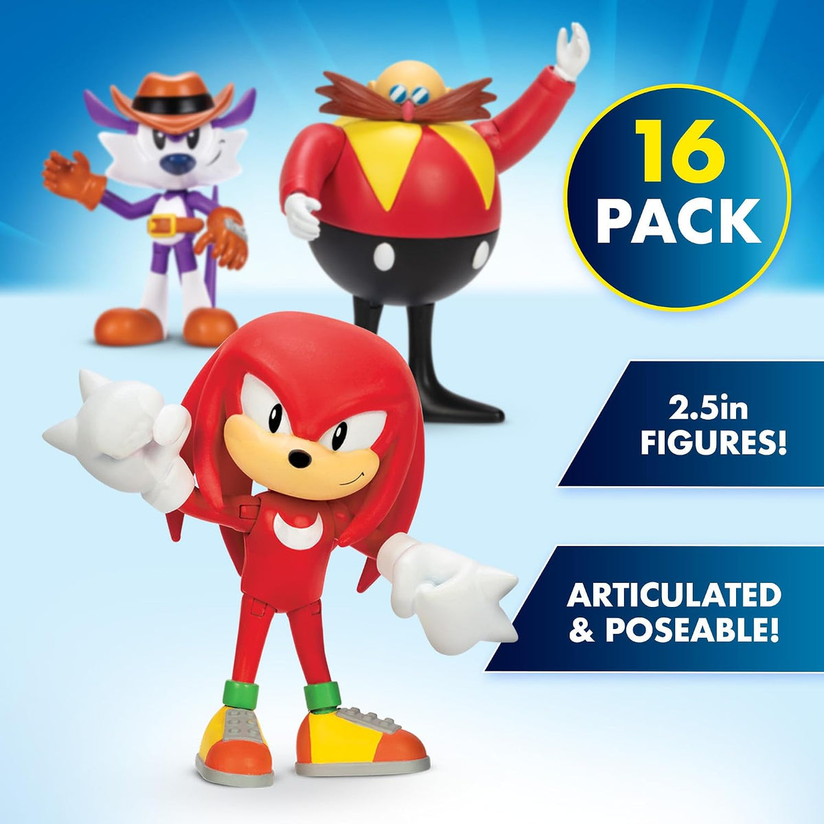 Sonic The Hedgehog Sonic Super Set 16 Pack Eggman+ Figura [Exclusivo de Amazon]