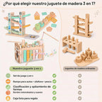 Juguetes Montessori de madera para niños pequeños, martillo golpeador