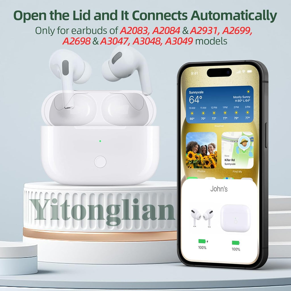 Funda de carga de repuesto para AirPods Pro de 1ª y 2ª generación