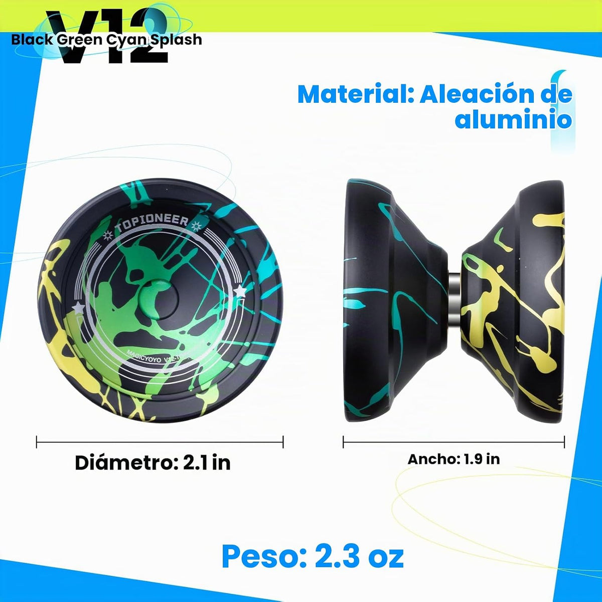MAGICYOYO V12 Yoyo Professional, Finger Spin Responsive Yo-yo para Kids 8-12