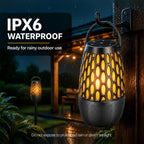 Altavoces para exteriores impermeables IPX6, Bluetooth 5.3 con luz de llama