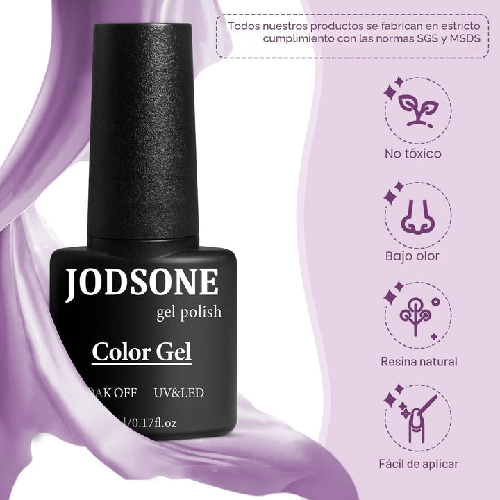 JODSONE Kit de Esmalte de Uñas en Gel de 60 Piezas con Luz UV, Capa...