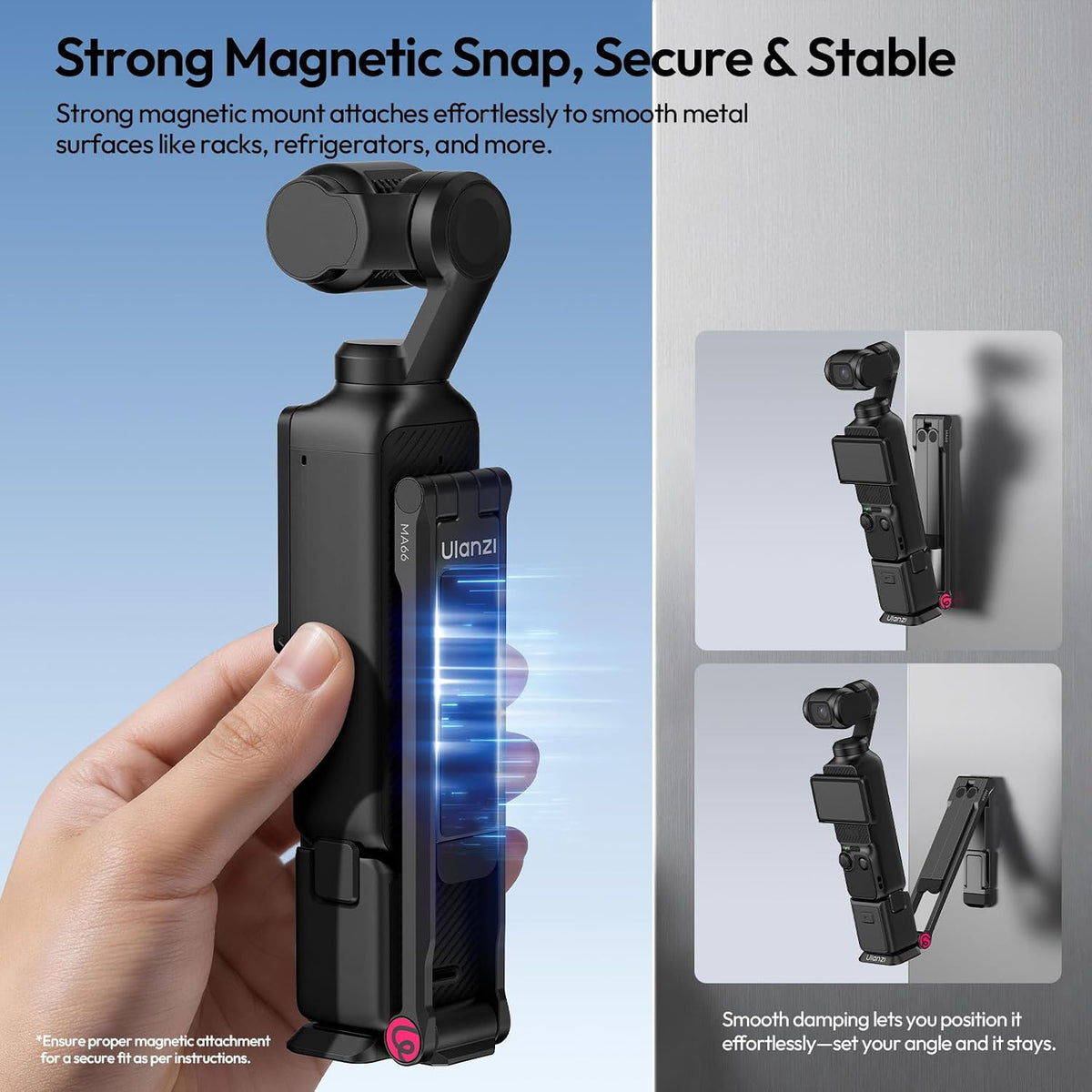 ULANZI Trípode para cámara MA66 compatible con DJI OSMO Pocket 3/Pocket 4/4