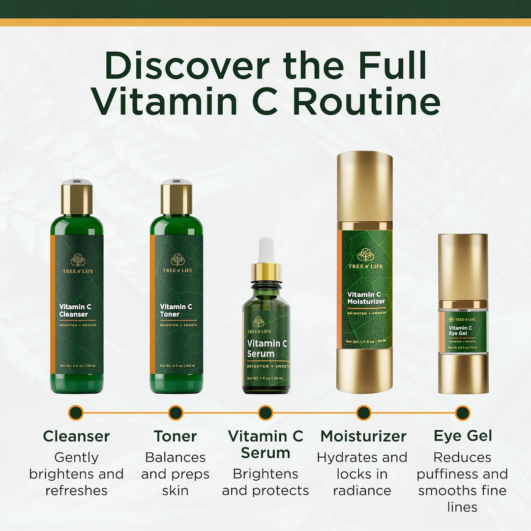Tree of Life Beauty Ultimate Skin Care Set, iluminador, reafirmante...