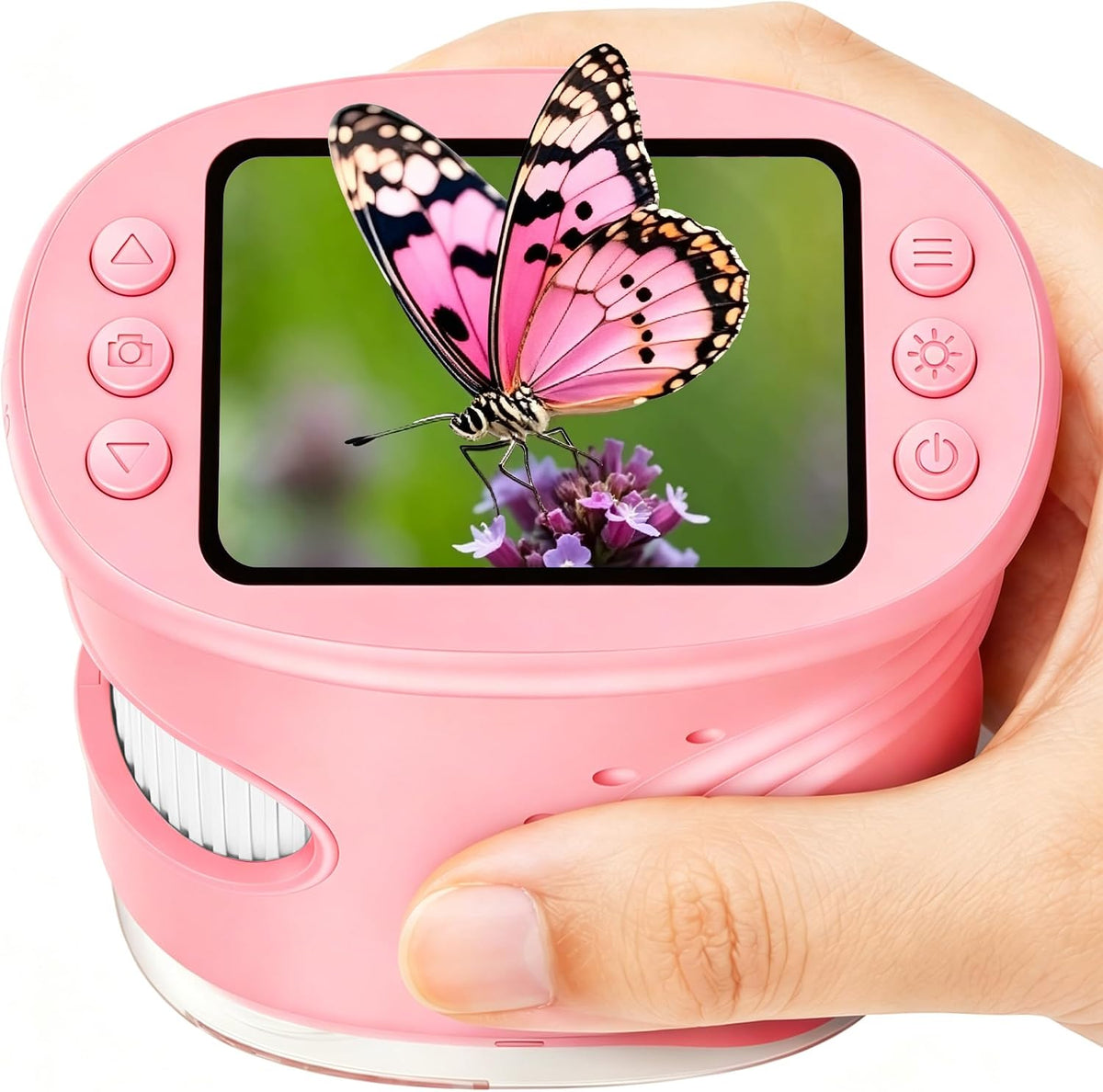 Microscopio digital portátil 4K 1000X para niños con pantalla IPS de 2.0