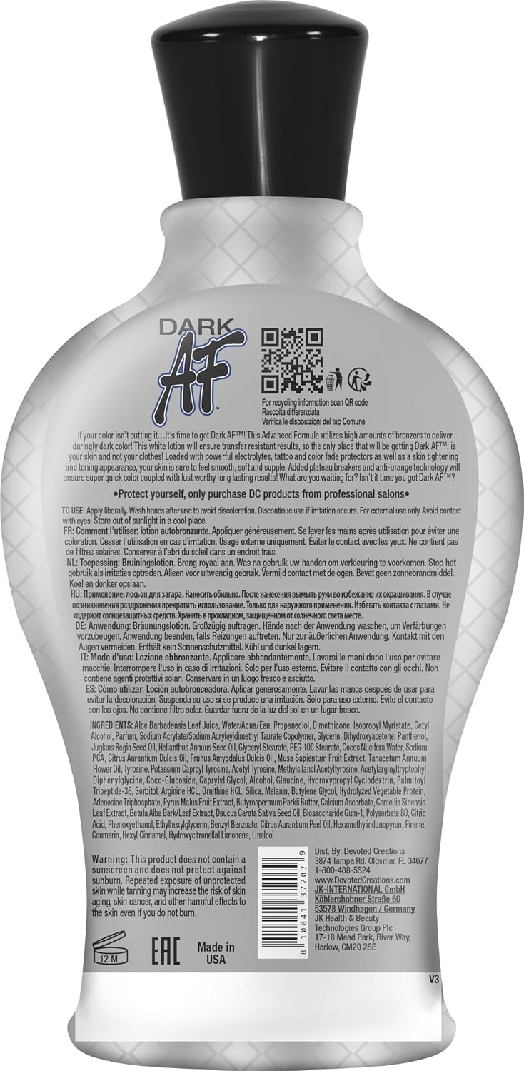 Devoted Creations Dark AF - Bronceado oscuro 12.25 oz.