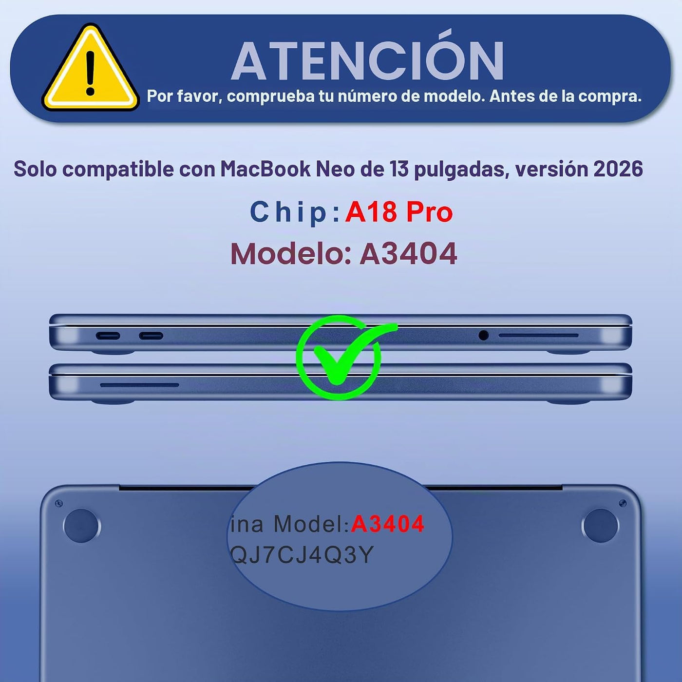 DONGKE Funda rígida protectora para MacBook Neo de 13 pulgadas 2026...