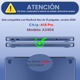 DONGKE Funda rígida protectora para MacBook Neo de 13 pulgadas 2026...