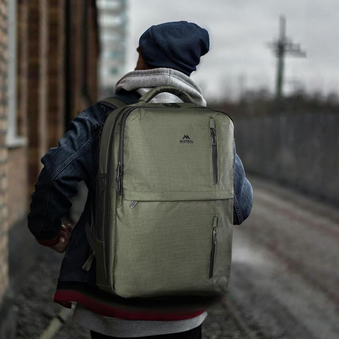MATEIN - Mochila de viaje para llevar a bordo con laptop, mochila g...