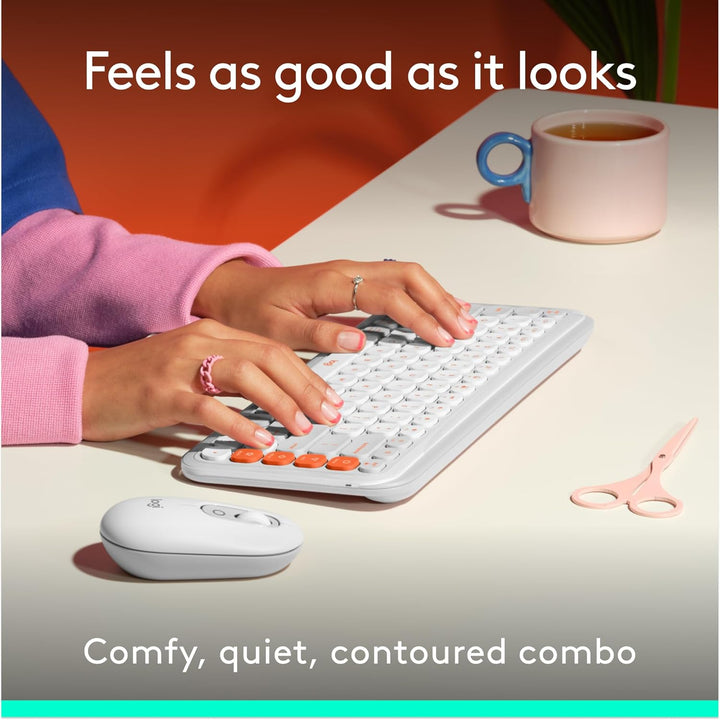 Combo Logitech POP ICON, Combo de Teclado y Mouse Bluetooth, Escrit...