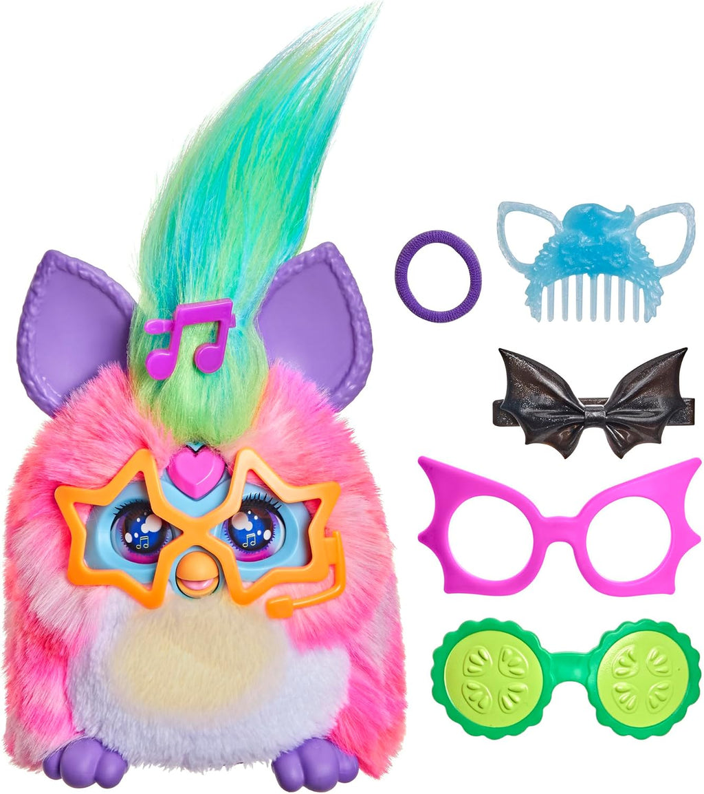 Furby Vibes Rose Berry - Juguete electrónico interactivo de peluche para niñas y niños de 6 años en adelante (exclusivo de Amazon)