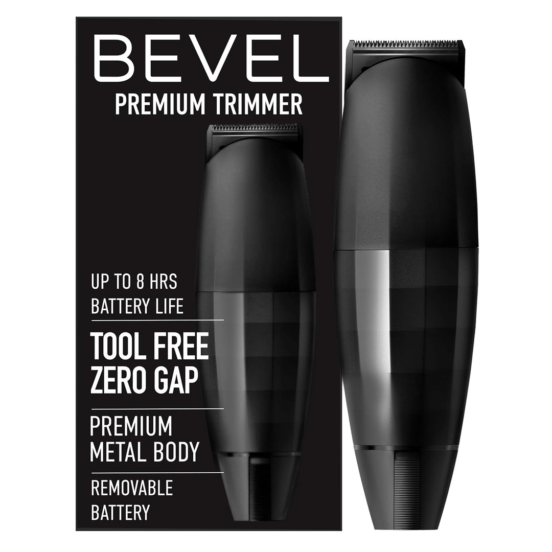 Bevel Recortadora de barba para hombres - Edición Black, recortador...
