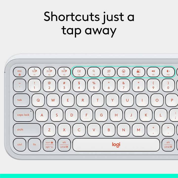 Teclado Bluetooth inalámbrico Logitech POP ICON Keys, escritura cóm...