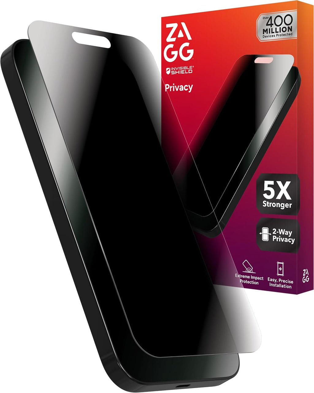 ZAGG Protector de pantalla de privacidad Glass Elite para iPhone 16 Pro