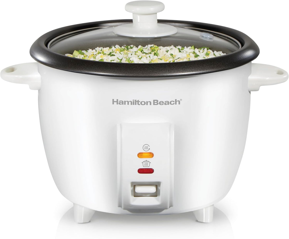 Hamilton Beach Olla arrocera y vaporera de alimentos, 10 tazas cocidas, 5