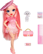 Rainbow High Pretty in Paris Fashion - Bella Parker (rosa), muñeca de moda arcoíris de 11 pulgadas con atuendo, bolso elegante, regalo de juguete para niñas de 4 a 12 años