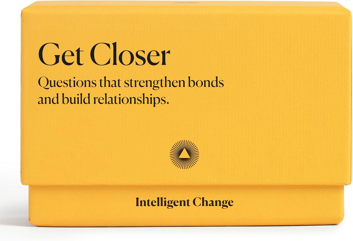 Intelligent Change Juego de cartas Get Closer Social Bonding, iniciadores de conversación con preguntas y actividades divertidas, juegos de conversación para adultos, juego rompehielos con 100