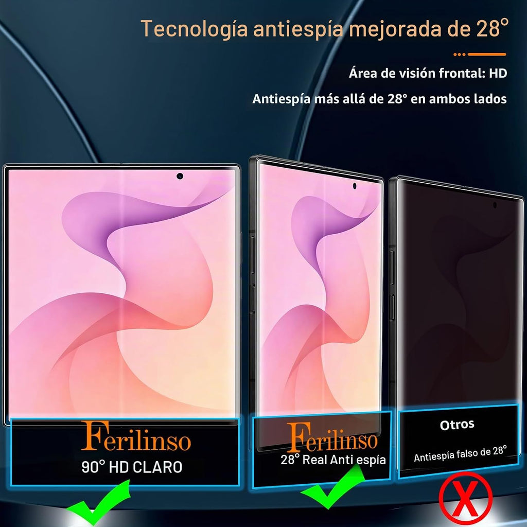 Ferilinso Inside Privacy Screen Protector para Samsung Galaxy Z Fold 8 Ultra