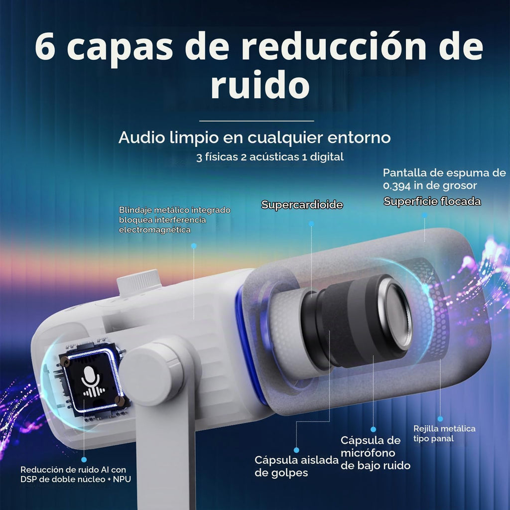 Amaran Kit de soporte de escritorio para micrófono, micrófono inalámbrico