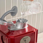 Cuisinart - Máquina de cono de nieve, motor de 90 W, seguridad de enclavamiento, 4 conos reutilizables, diseño compacto, encimera, color rojo