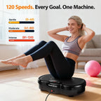 Plataforma de Vibración para Ejercicio para Body Shaker y Pérdida de Peso, Plataforma Vibratoria con Bandas de Resistencia, 120 Niveles de Velocidad, Control Remoto, Entrenamiento de Cuerpo Completo, Equipo Compacto de Gimnasio para el Hogar