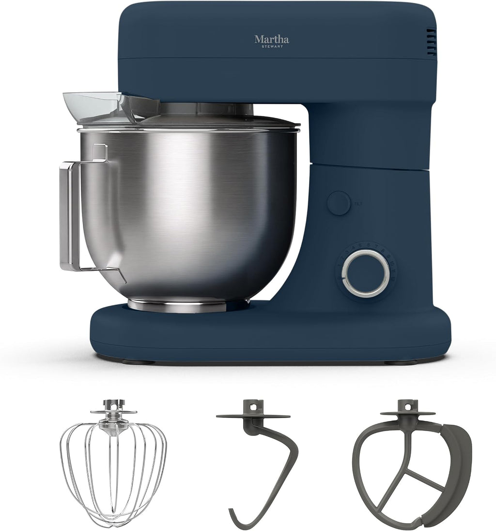 Martha Stewart Batidora de pie con cabezal inclinable de 5.3 cuartos, 12