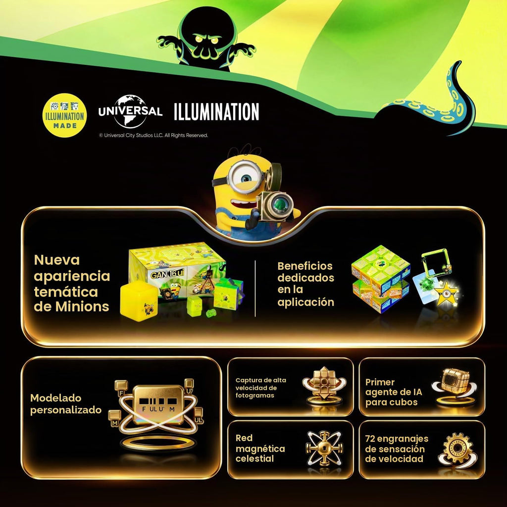 GAN Minions 16 ui Smart Speed Cube con IA Insights Regalo para amantes de