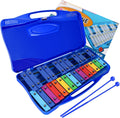 EASTROCK 25 notas xilófono profesional Glockenspiel con caja Stick