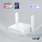 ASUS RT-BE58 Go Router de viaje portátil WiFi 7 de doble banda, 360...