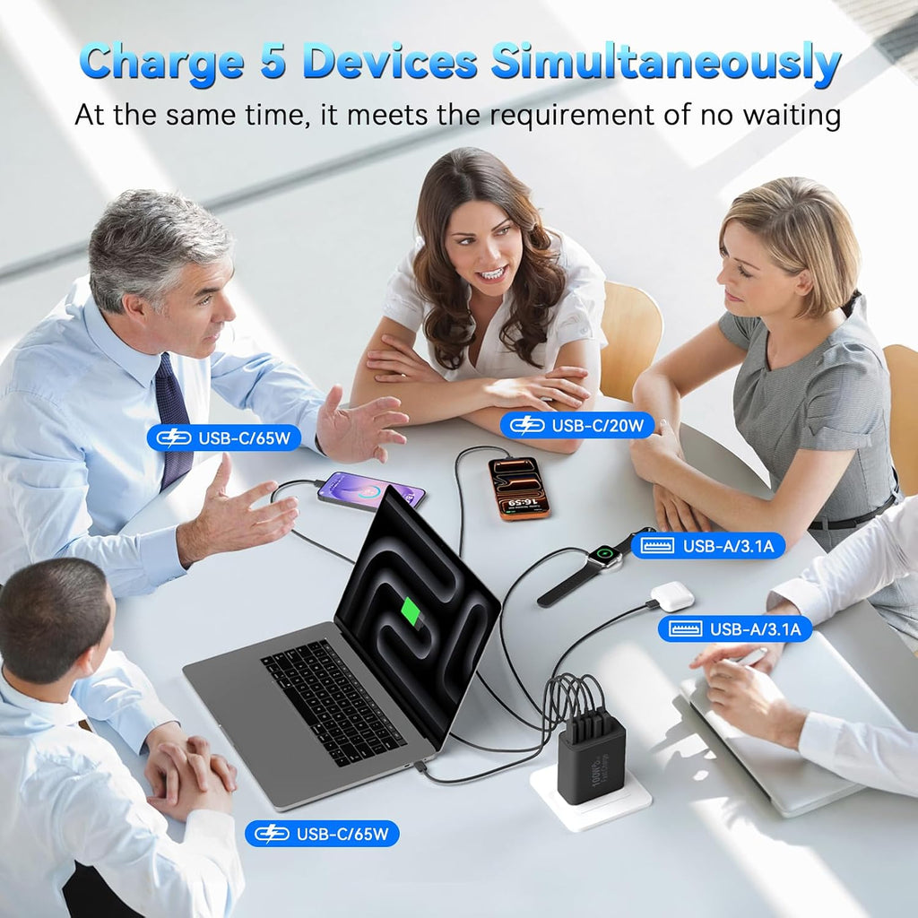 Cargador USB C para teléfono 16 15 Pro Max, bloque de carga rápida de 30 W con cable de 6.6 pies de largo para teléfono 16 Pro Max/16 Pro/16 Plus/16/15 ProMax/15Pro/15Plus/15 GalaxyS24-Negro
