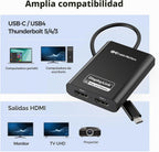 [Certificado DisplayLink] Adaptador Cable Matters USB C a HDMI dual