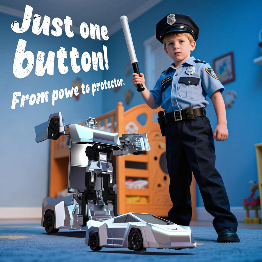 JOI MEW Auto de control remoto cibernético para niños, camión de ju...