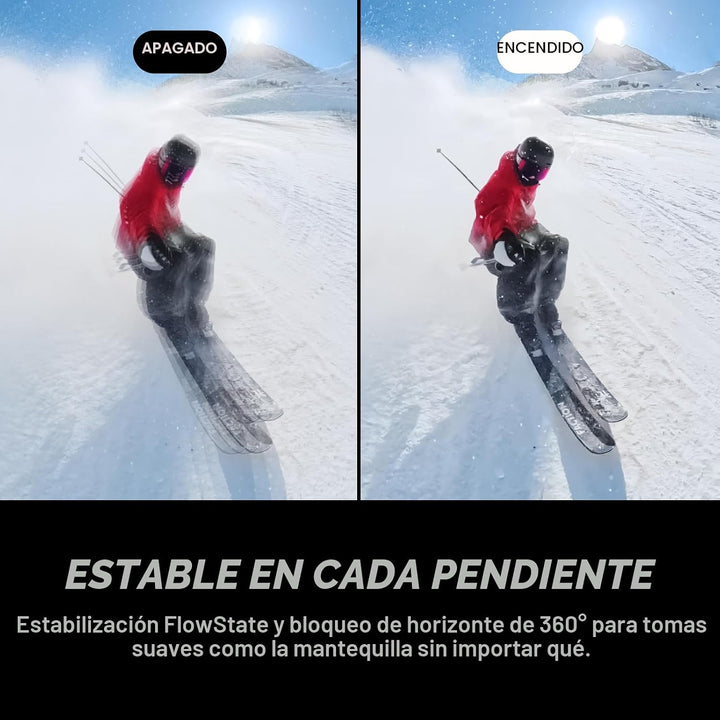 Insta360 Paquete de esquí X5 - Cámara impermeable 8K 360, efecto se...