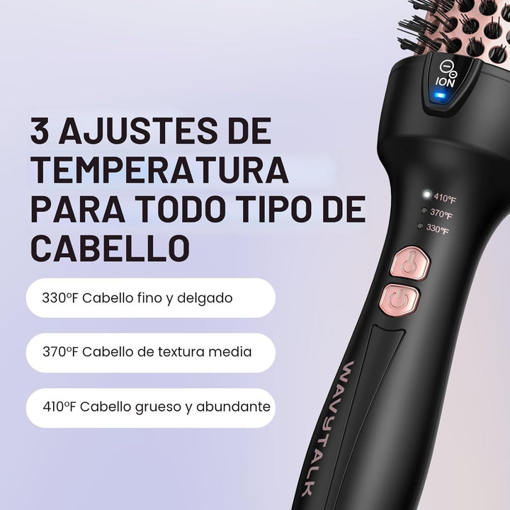 Wavytalk Versión Actualizada Cepillo Térmico para Aspecto de Peinad...
