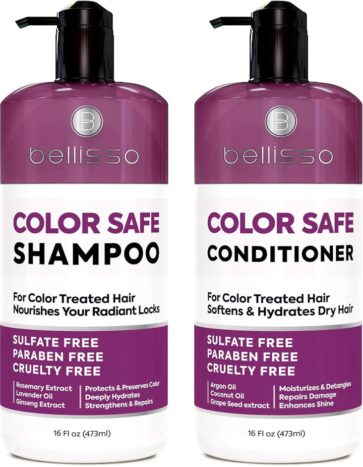 BELLISSO - Set de champú y acondicionador que protege el color, par...