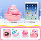 Baby Bath Toys Light Up Bath Bubble Machine con Colourful Light Bathtime Shower Bath Toys para Kids Ages 1-3 4-8 Birthday para Toddler Boys Girls