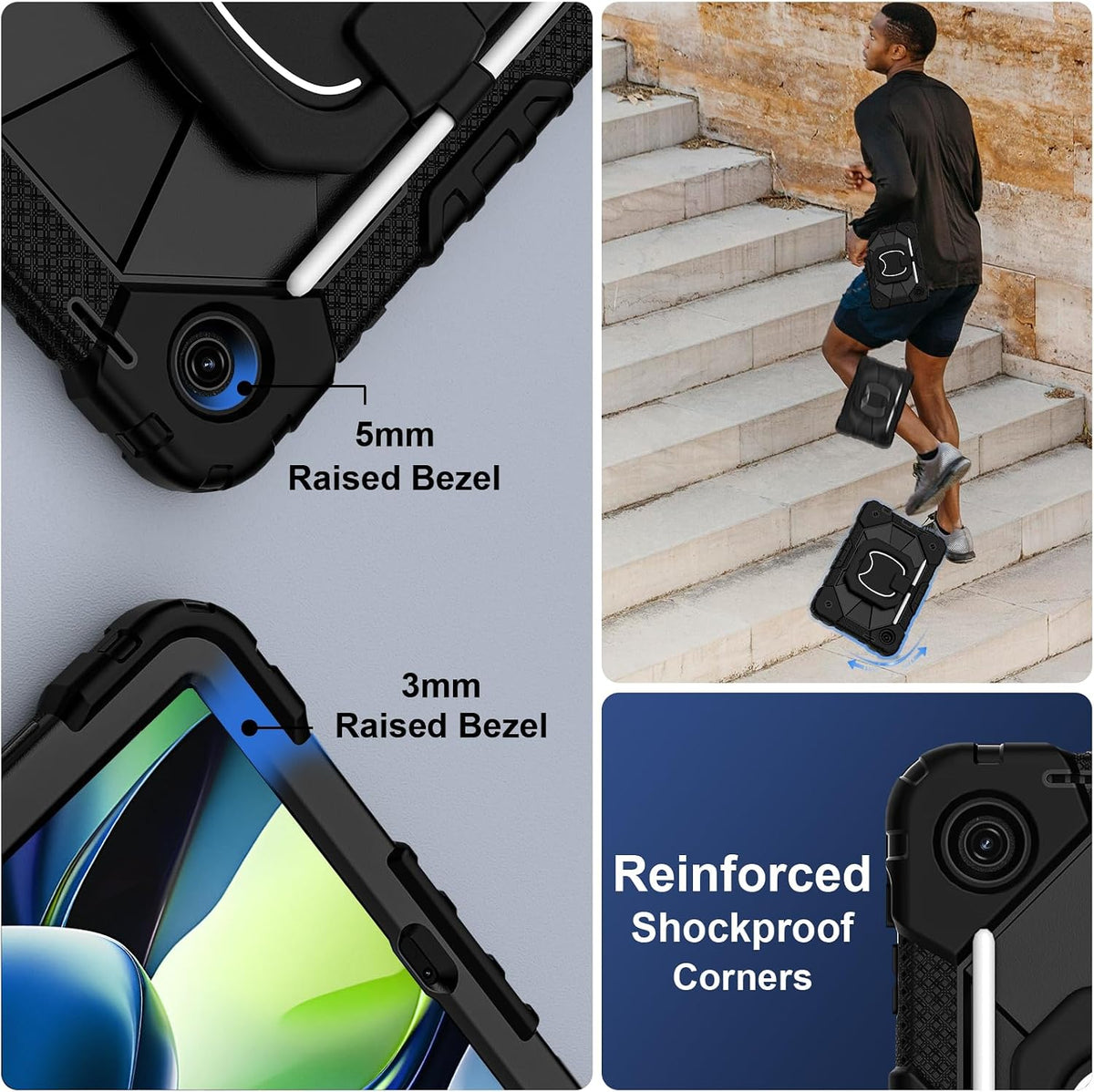 Funda para T-Mobile Revvl Tab 2 de 10,1 pulgadas 2025, color negro