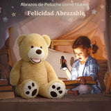 MorisMos Oso de peluche gigante con huellas grandes, animales de pe...