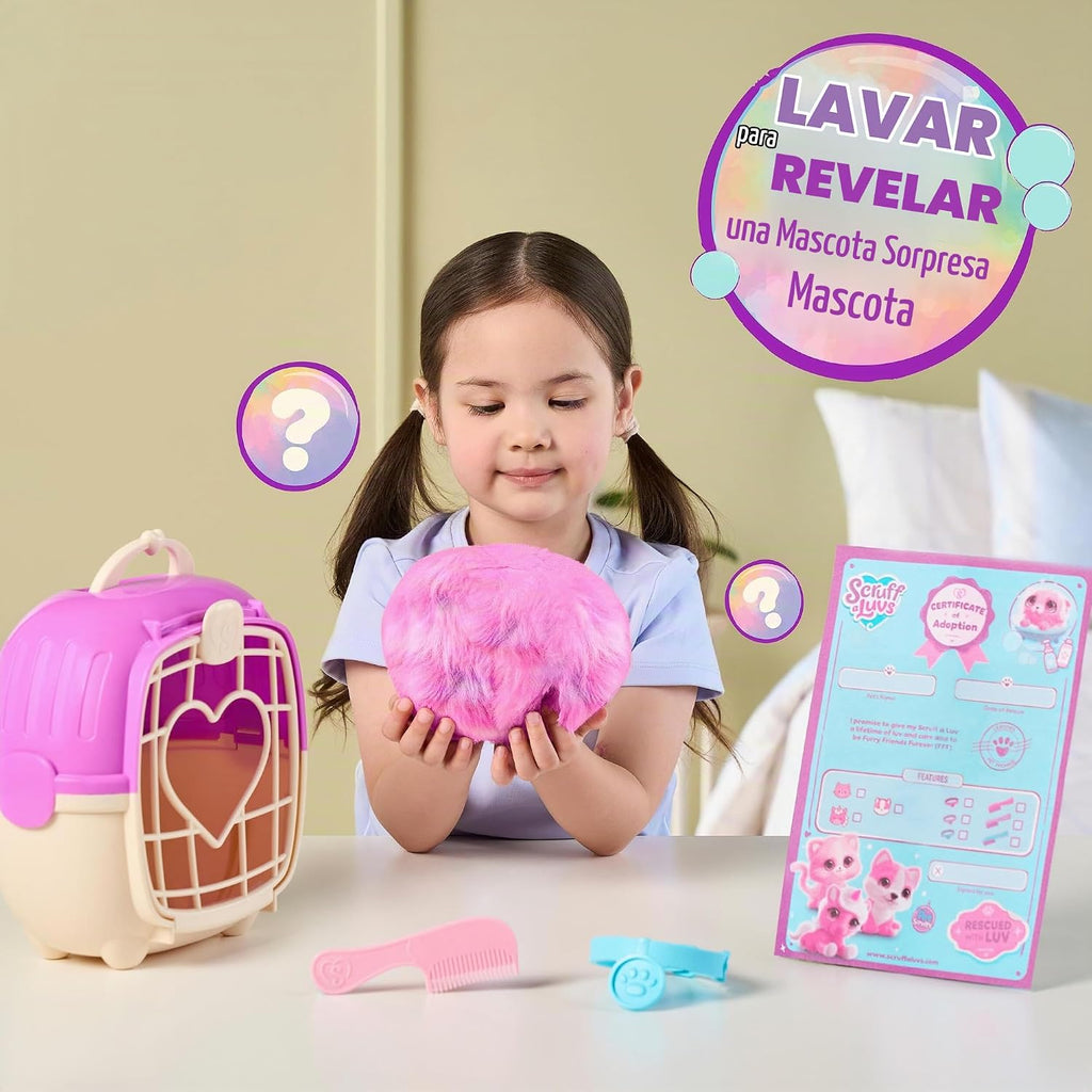 SCRUFFALUVS Juguete de peluche misterioso de teñido anudado, lavar para