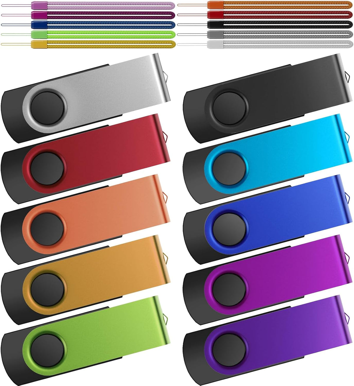 Kepmem Paquete de 10 Memorias USB de 32GB, Stick USB 2.0, Memorias...