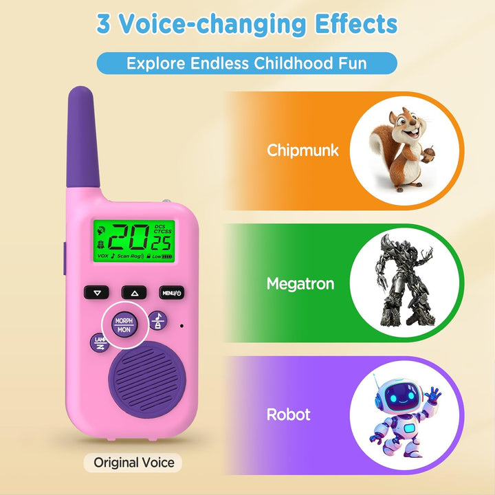 Peakeep Walkie Talkies para niños de largo alcance 3 millas, juguet...