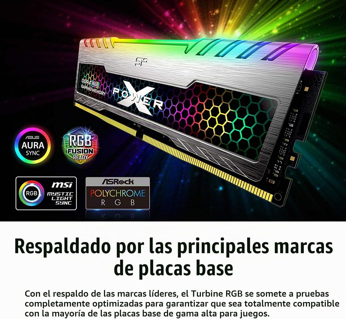 SP Silicon Power 16 GB (8 GBx2) XPOWER RGB Turbine Gaming DDR4 3200...