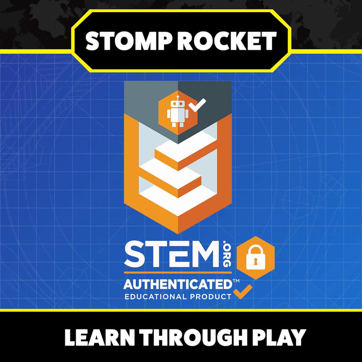 Stomp Rocket Lanzacohetes ultra LED para niños, 6 cohetes con punta...