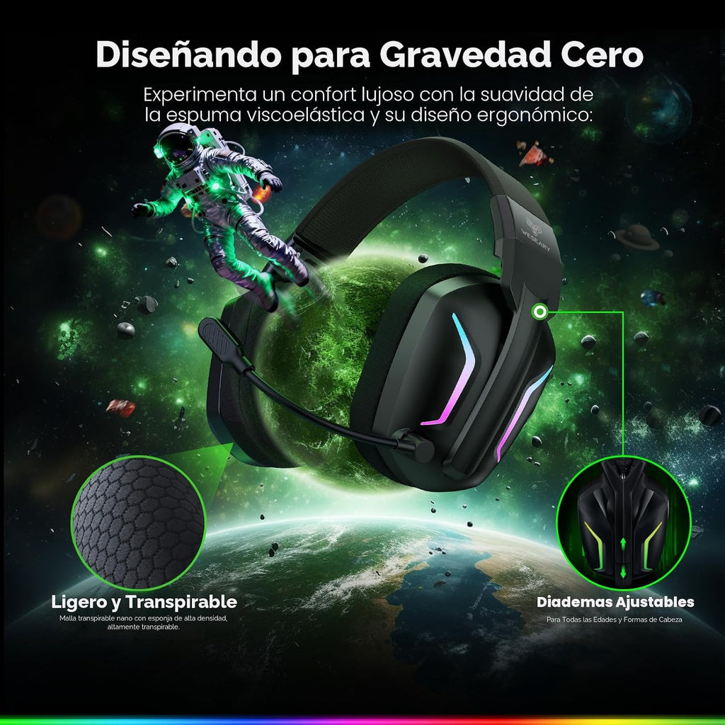 WESEARY Auriculares inalámbricos para juegos para PS5, PS4, PC, Switch | 20
