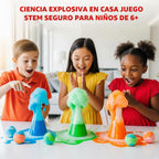 Playz Kaboom! Kit de más de 50 experimentos científicos explosivos para niños de 8 a 12 años con 25 experimentos de fichas de Playz Lab - Set de química STEM, juguetes educativos y regalos de