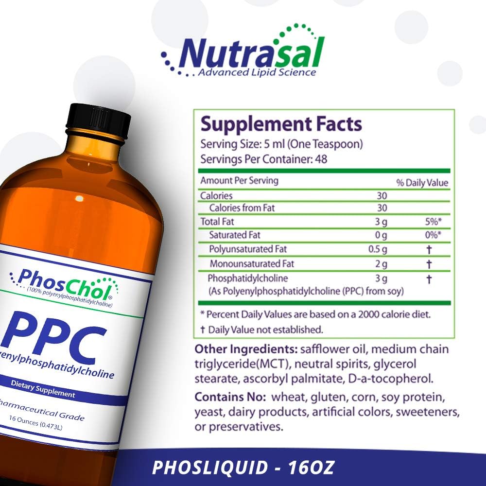 Nutrasal PhosChol PPC Polienil FosfatidilColina Suplemento