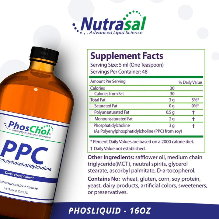 Nutrasal PhosChol PPC Polienil FosfatidilColina Suplemento