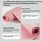 Tapete de yoga extra ancho de 72 x 32 pulgadas, tapete de ejercicio antideslizante de TPE para entrenamiento en casa, tapete de yoga grande de alta densidad de 0.236 pulgadas para hombres y
